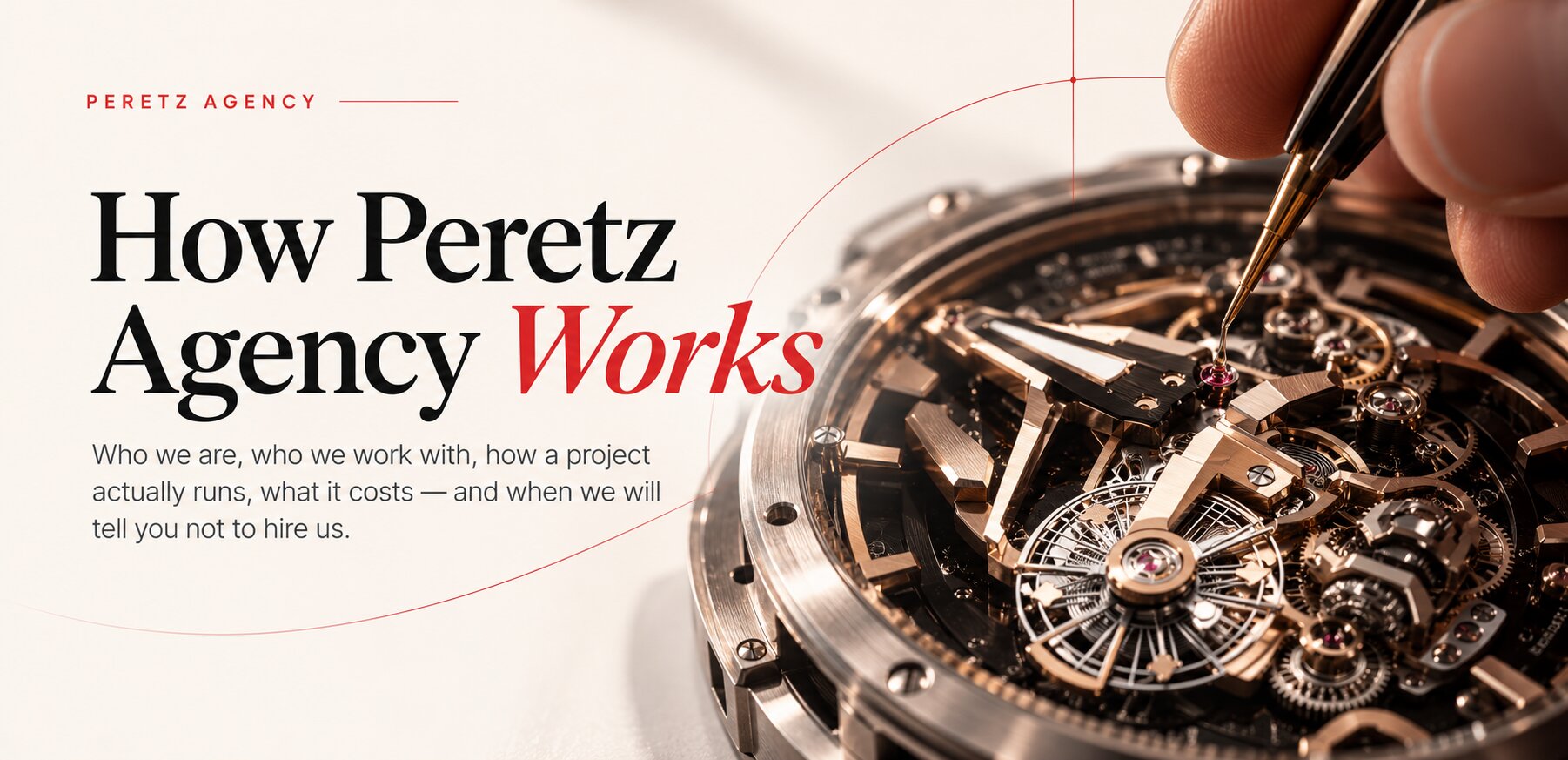 How Peretz Agency works: services, process and prices