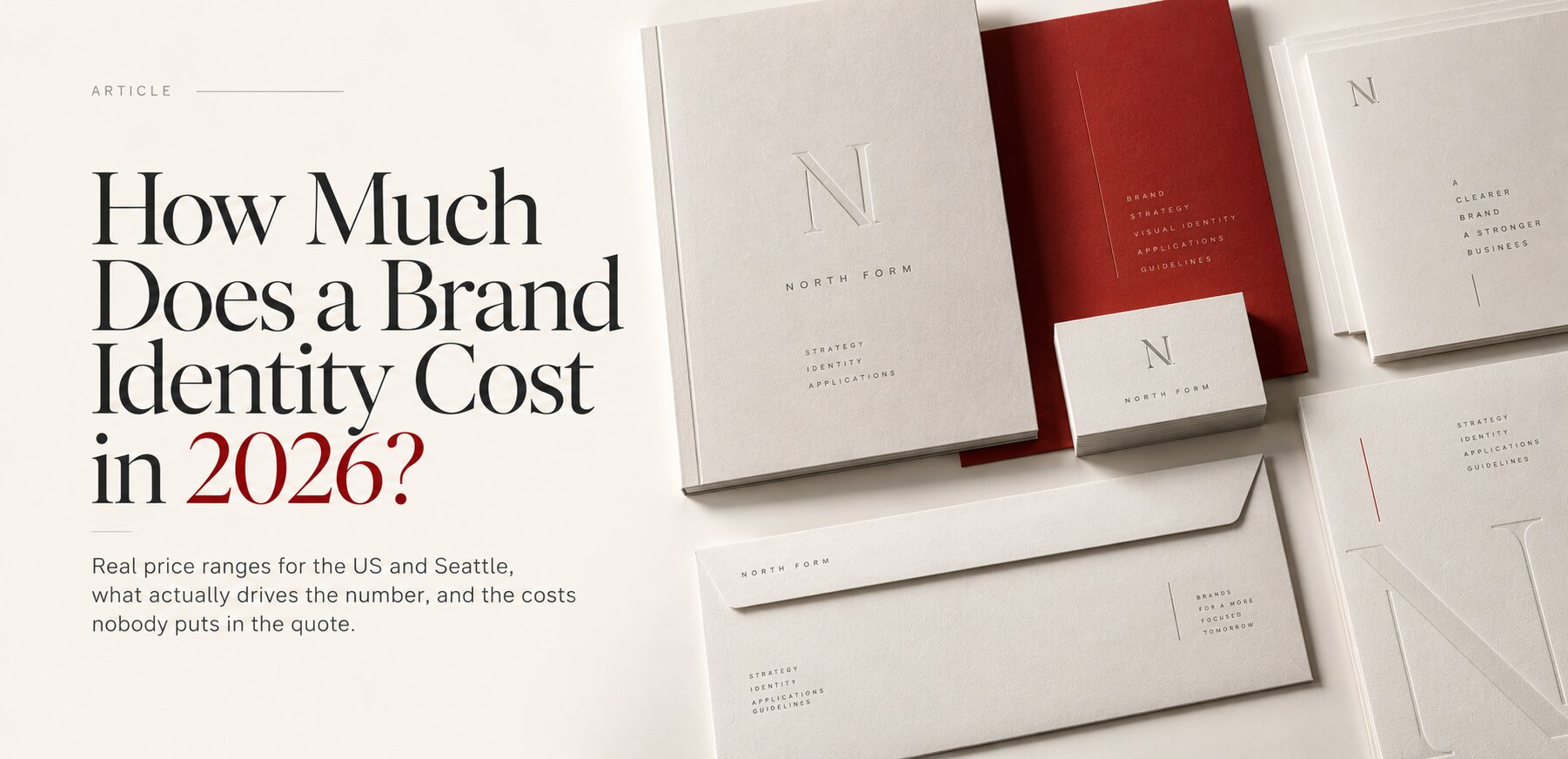 How much does a brand identity cost in 2026, US and Seattle price ranges