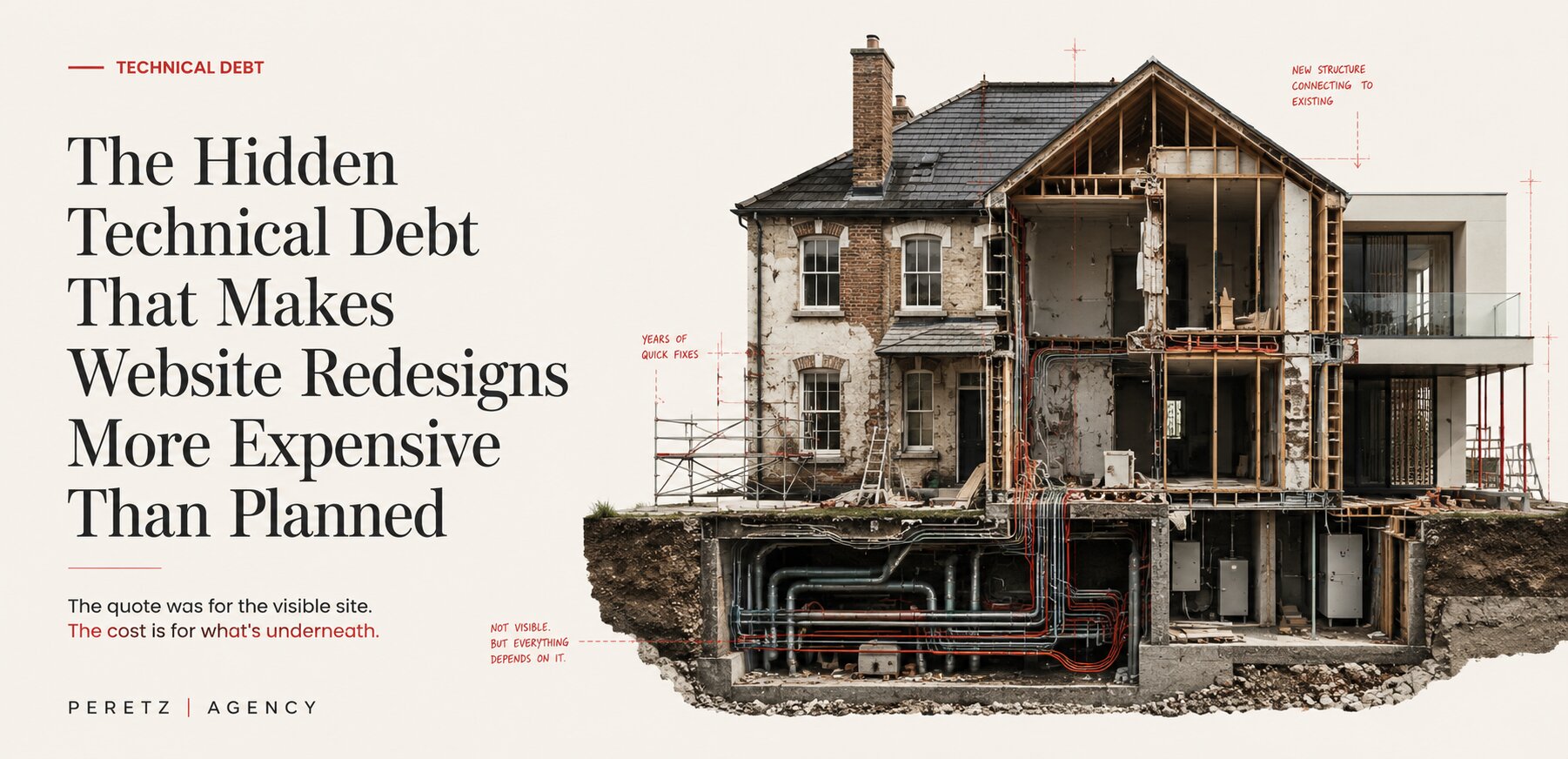 The Hidden Technical Debt That Makes Website Redesigns More Expensive Than Planned