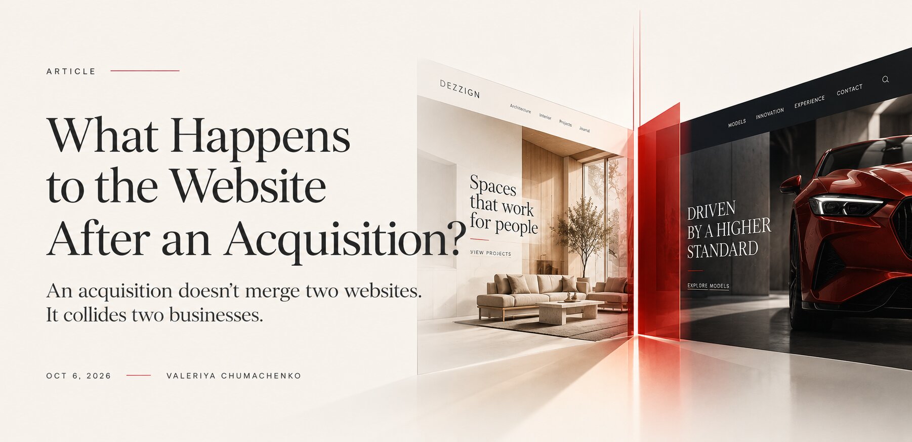 What happens to the website after an acquisition: ownership, search equity, systems and the first 90 days