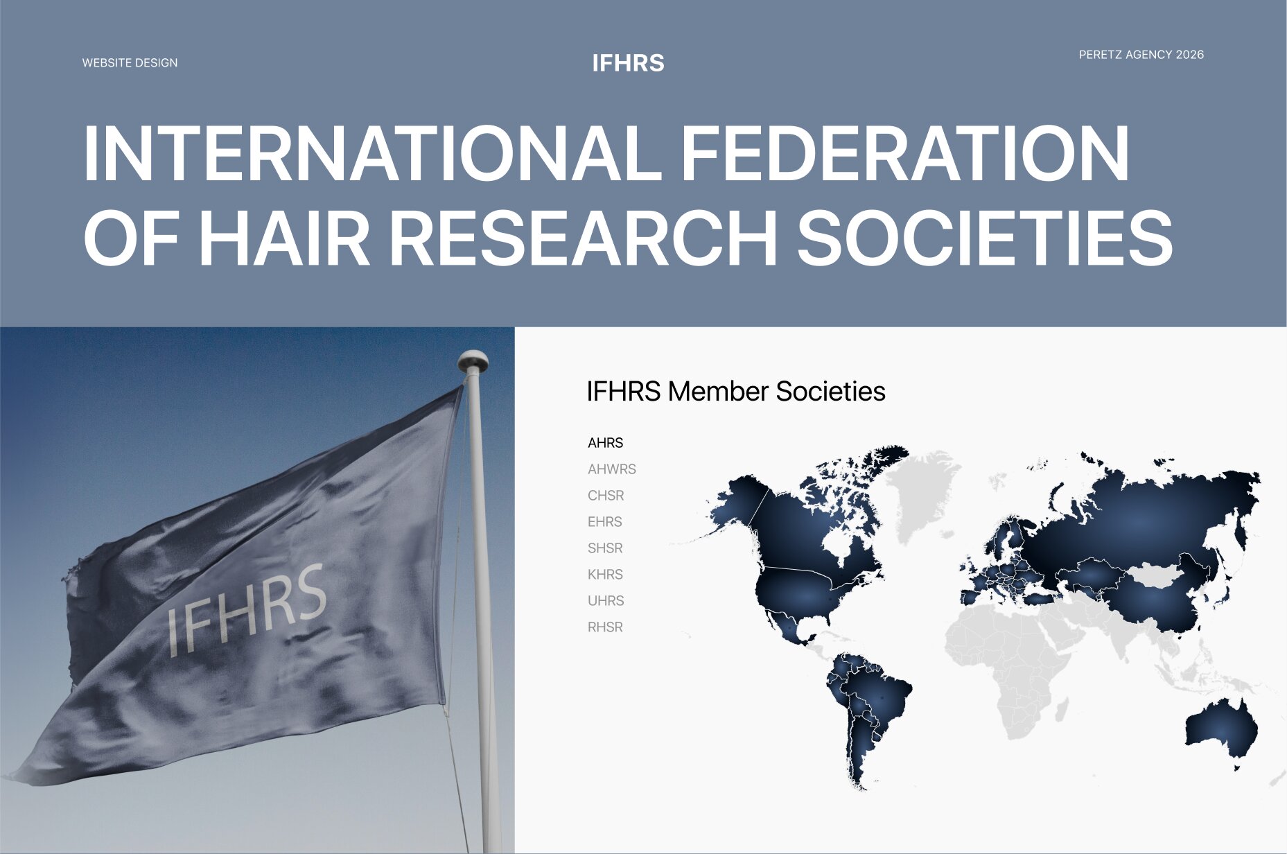 IFHRS website: home page with the map of member societies
