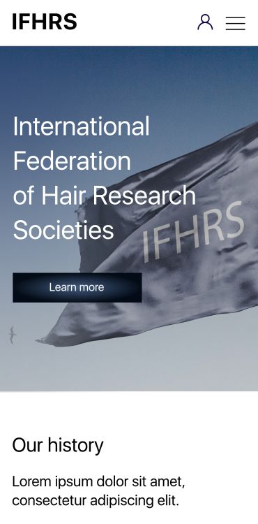 IFHRS mobile: home page