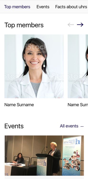 IFHRS mobile: top members and events