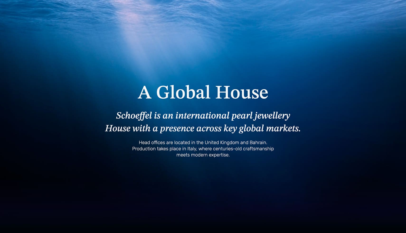 Schoeffel Pearl landing page, additional visual