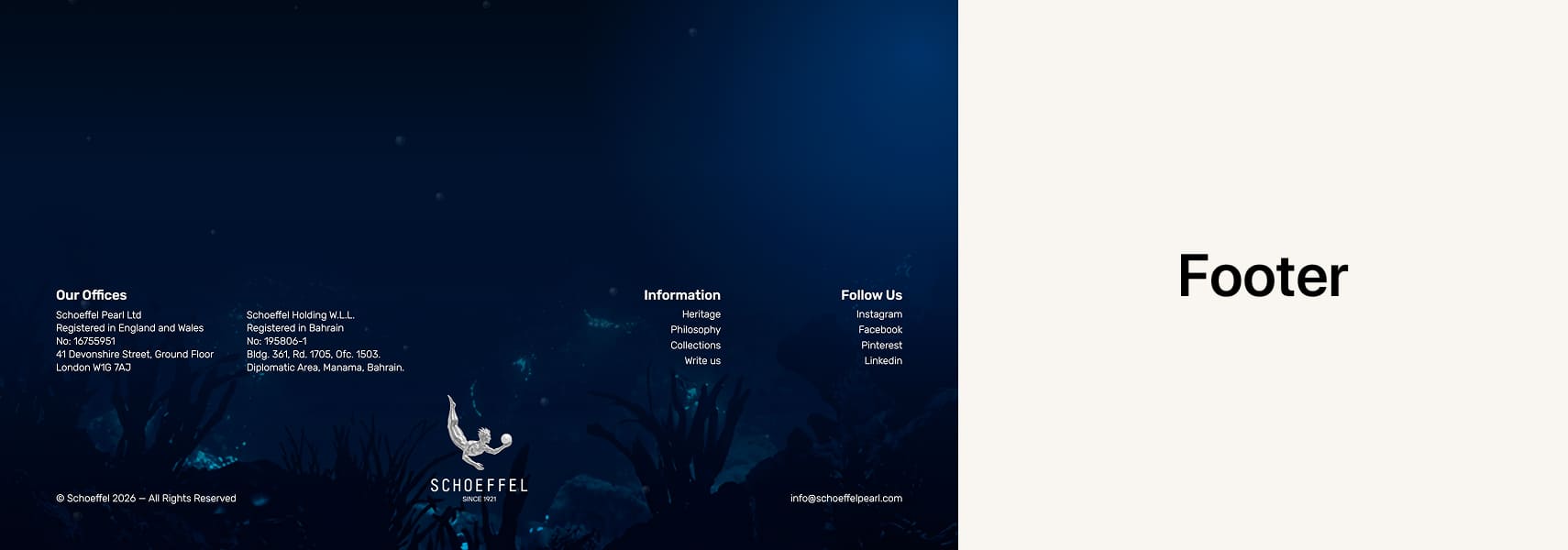 Schoeffel Pearl landing page, additional visual