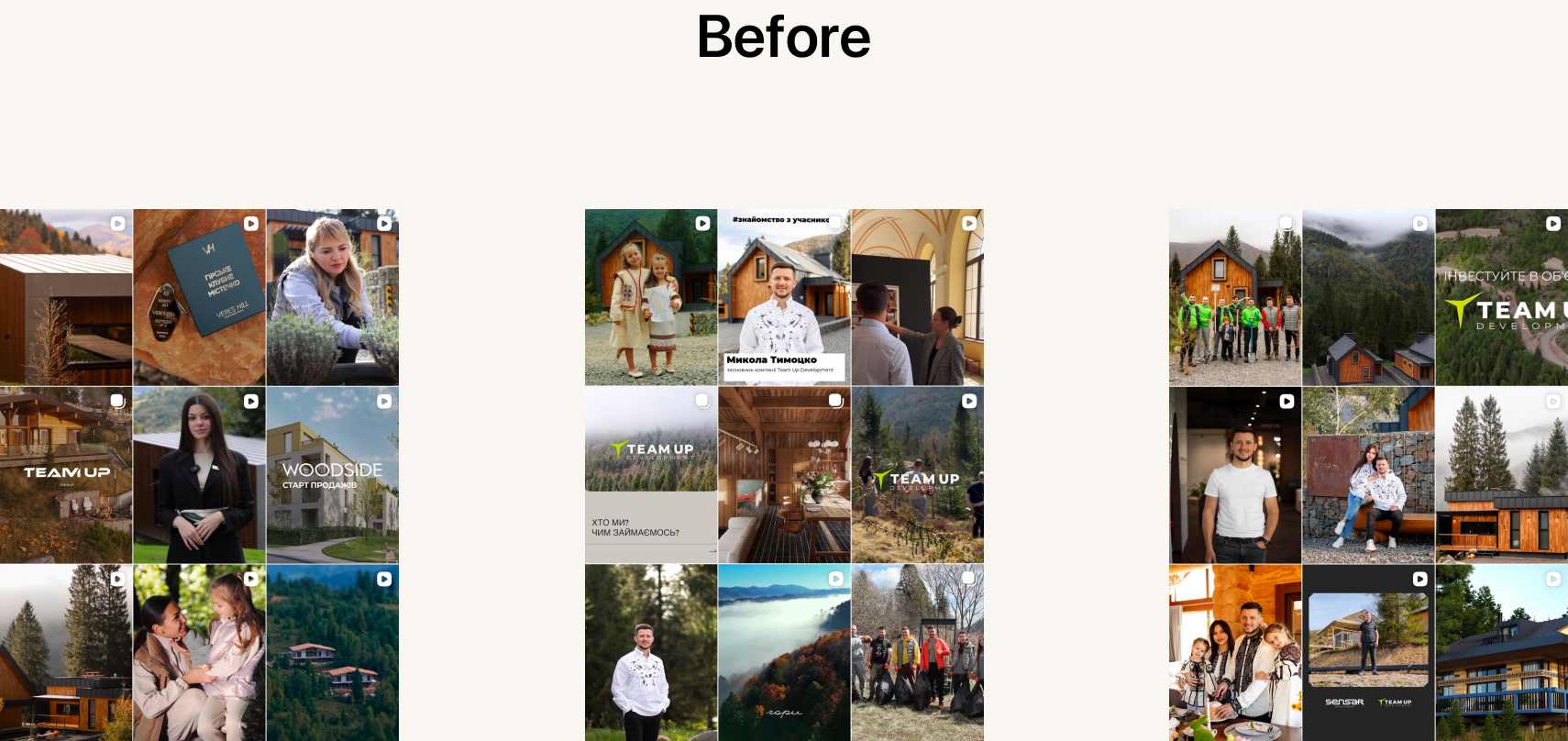 Team Up Group Instagram feed before